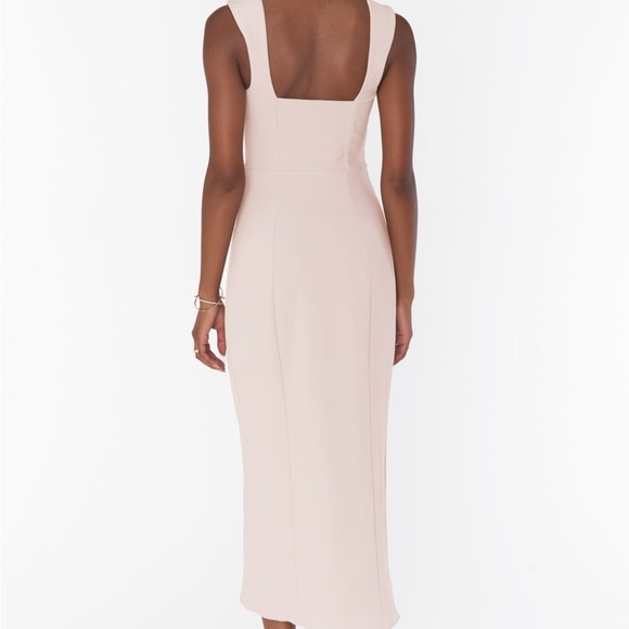 Elegant Dusty Pink Sleeveless Dress - Picture 2 of 3